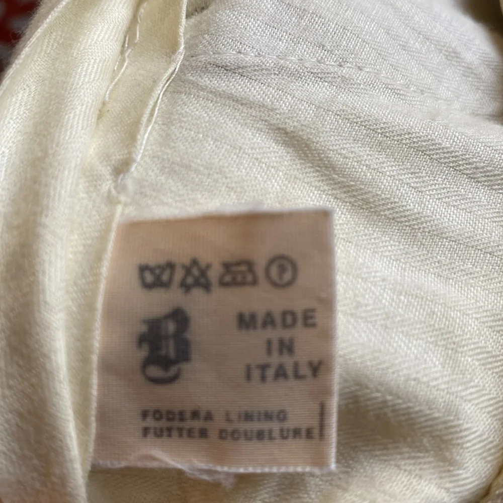 MENS BRIONI TAN PANTS SIZE 32 ROMAN STYLE MADE IN ITALY 100% WOOL🇮🇹